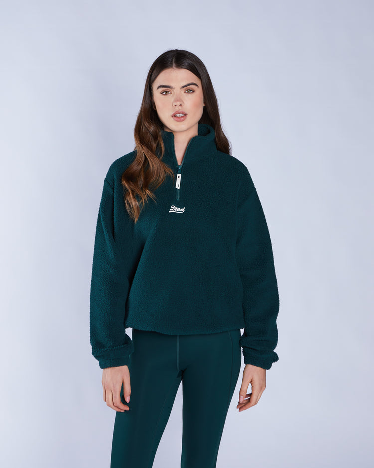 Adya Fleece Half Zip Deep Ivy