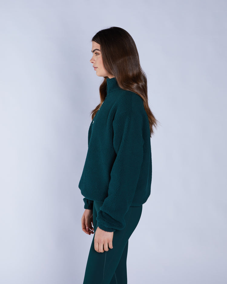 Adya Fleece Half Zip Deep Ivy