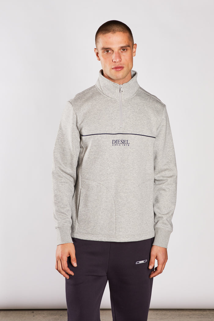 Allen Half Zip Dragon Grey Marl