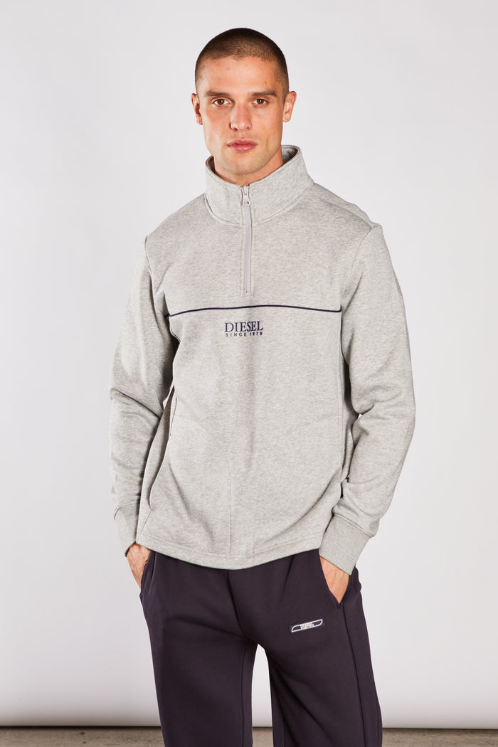 Allen Half Zip Dragon Grey Marl