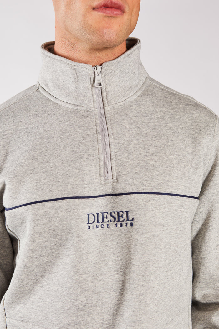 Allen Half Zip Dragon Grey Marl