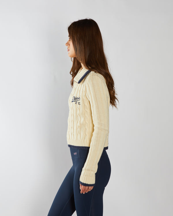 Althea Knit Ivory Petal