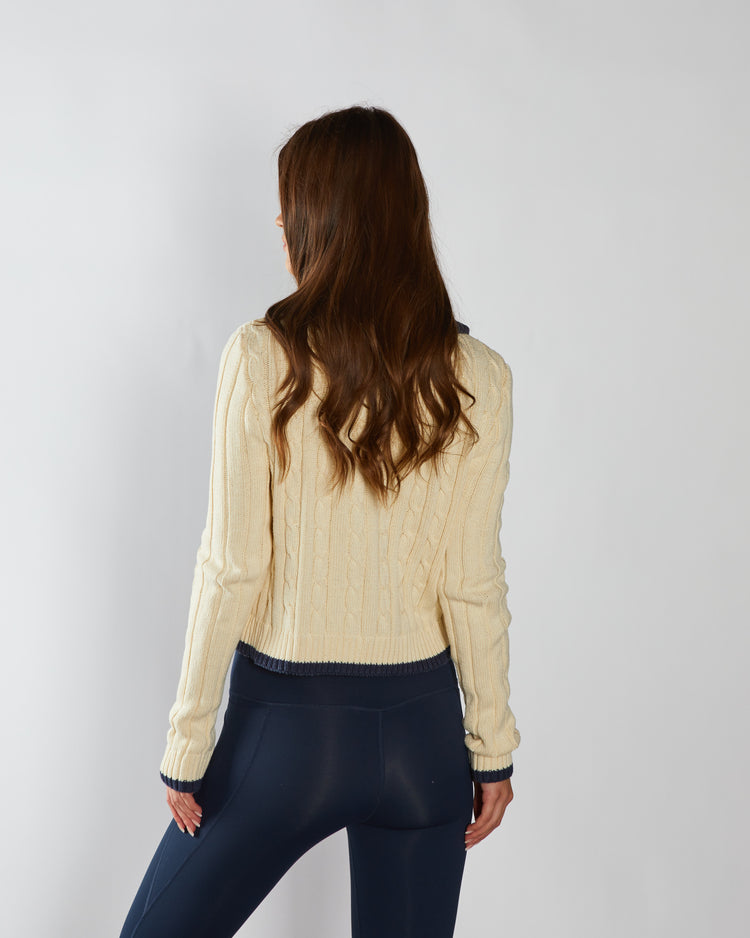 Althea Knit Ivory Petal