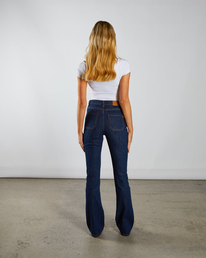 Gina HR Bootleg Blue Selvedge