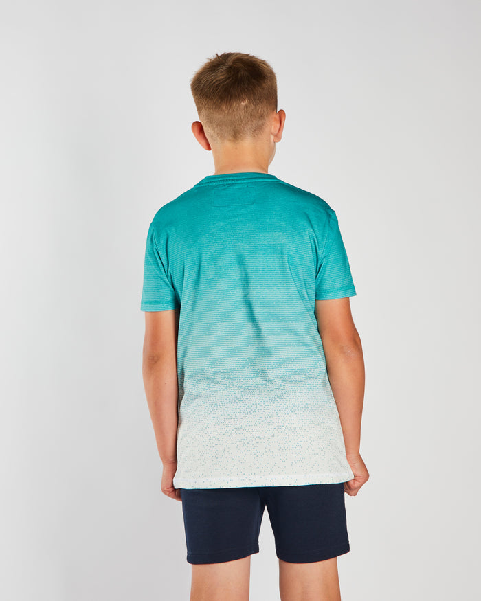 Arthur Tee Teal / White
