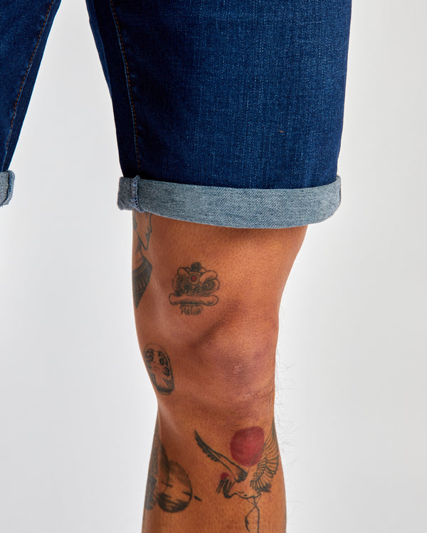 Ace Denim Short Dark Blue