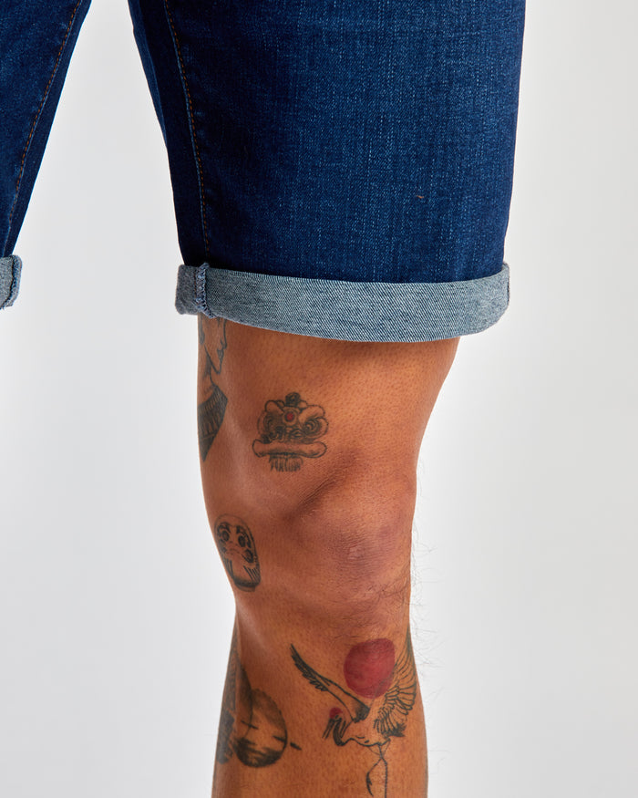 Ace Denim Short Dark Blue