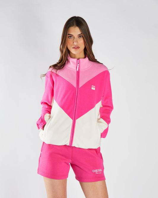 Amandine Fleece Zipper Multi Pink