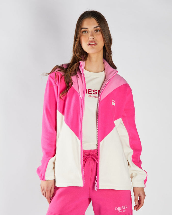 Amandine Fleece Zipper Multi Pink