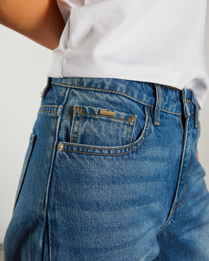 Yvette Barrel Fit Blue