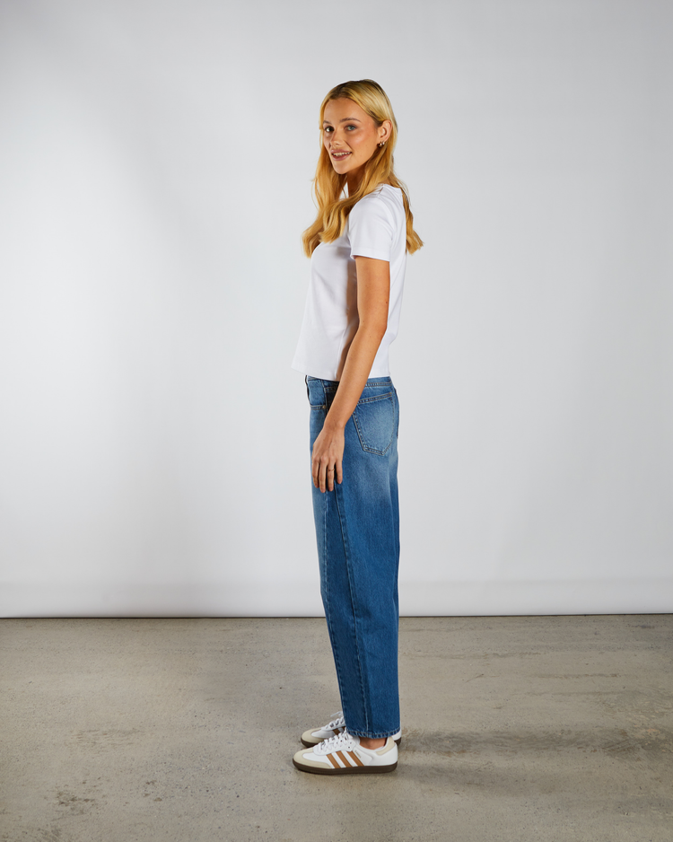 Yvette Barrel Fit Blue