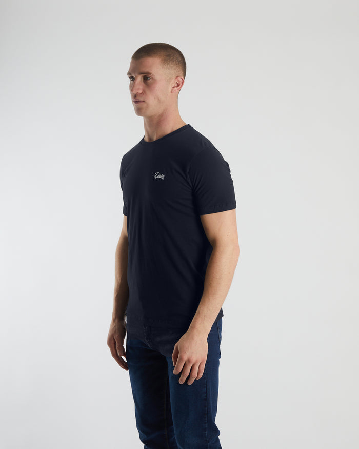 Basic Caden O Neck Tee Midnight Blue
