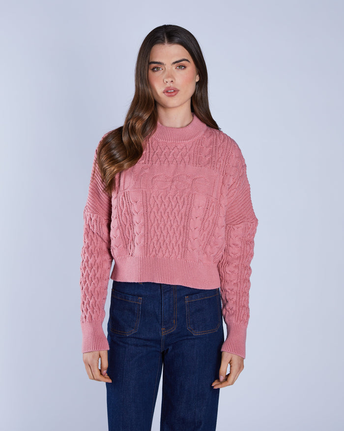 Bell Knit Blushed Rouje