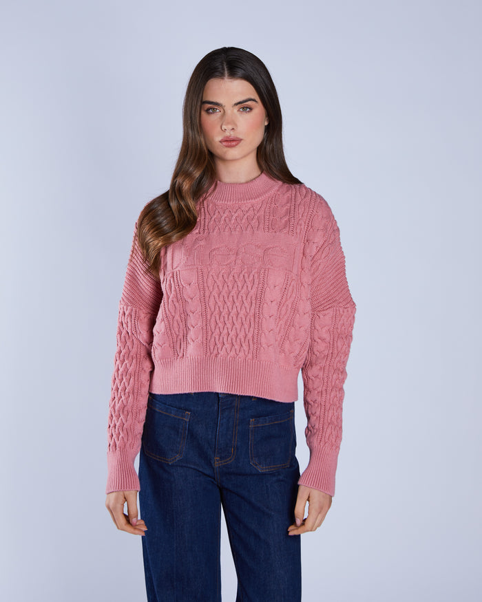 Bell Knit Blushed Rouje