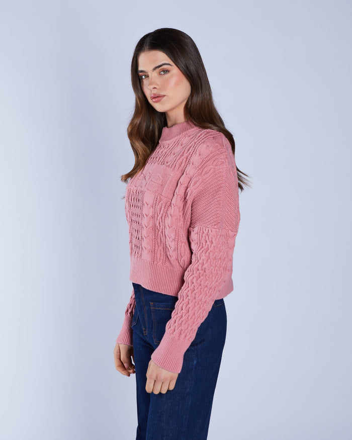 Bell Knit Blushed Rouje