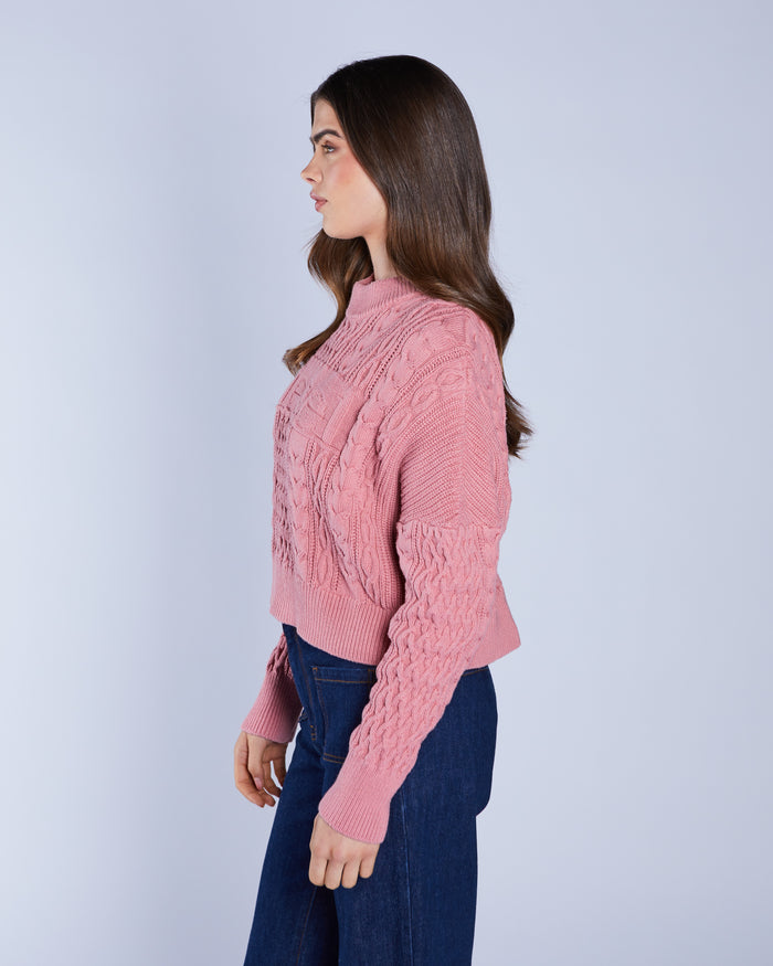 Bell Knit Blushed Rouje