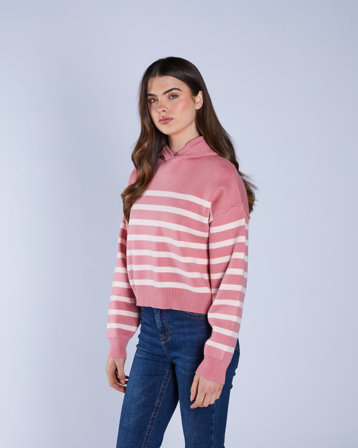 Bibi Knit Blused Rouje