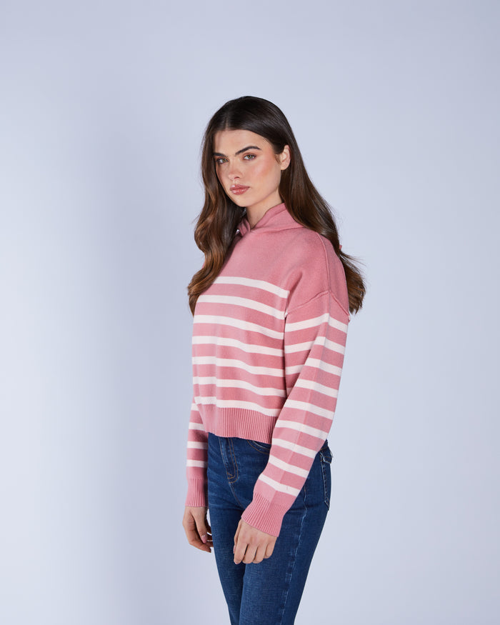 Bibi Knit Blused Rouje