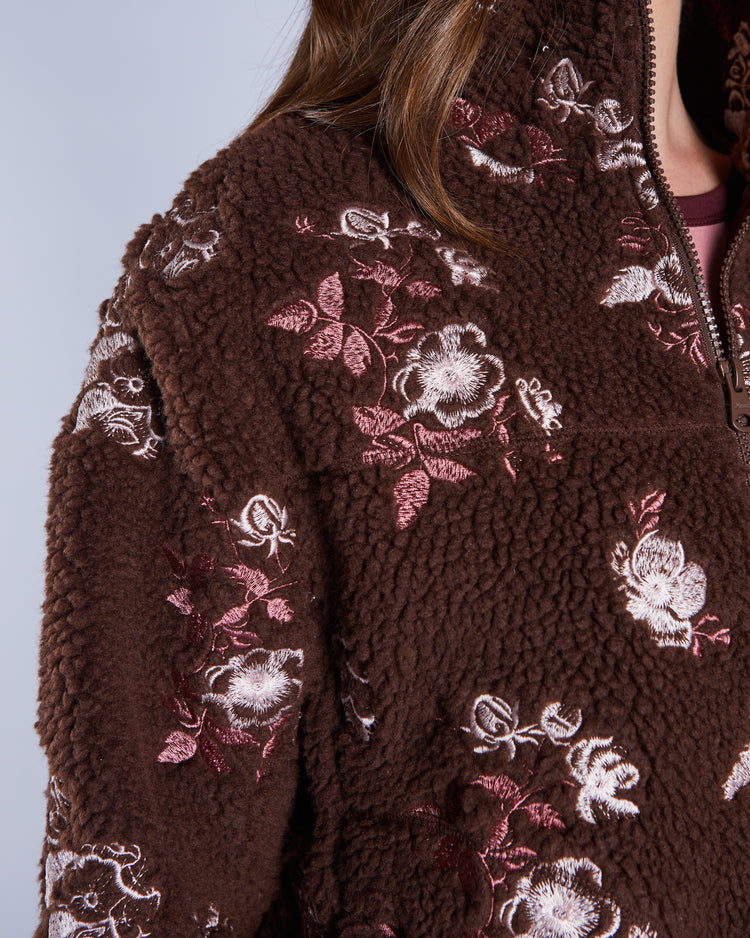 Bjork Borg Fleece Jacket Deep Espresso