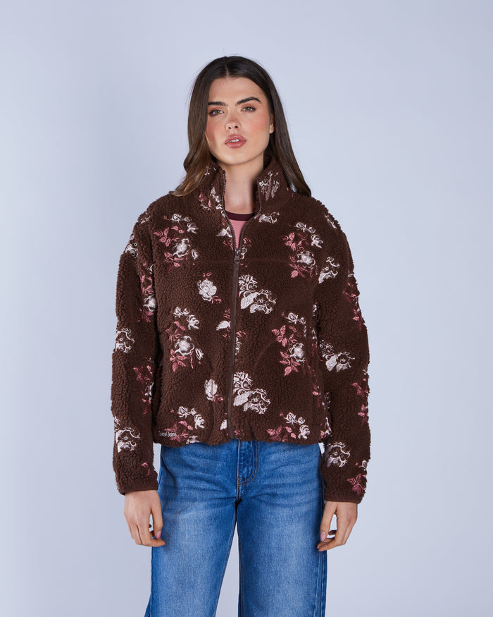 Bjork Borg Fleece Jacket Deep Espresso