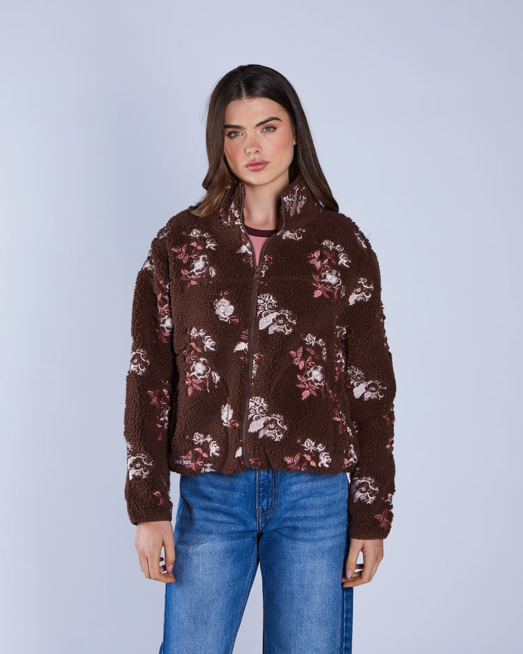 Bjork Borg Fleece Jacket Deep Espresso