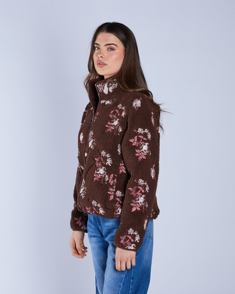 Bjork Borg Fleece Jacket Deep Espresso