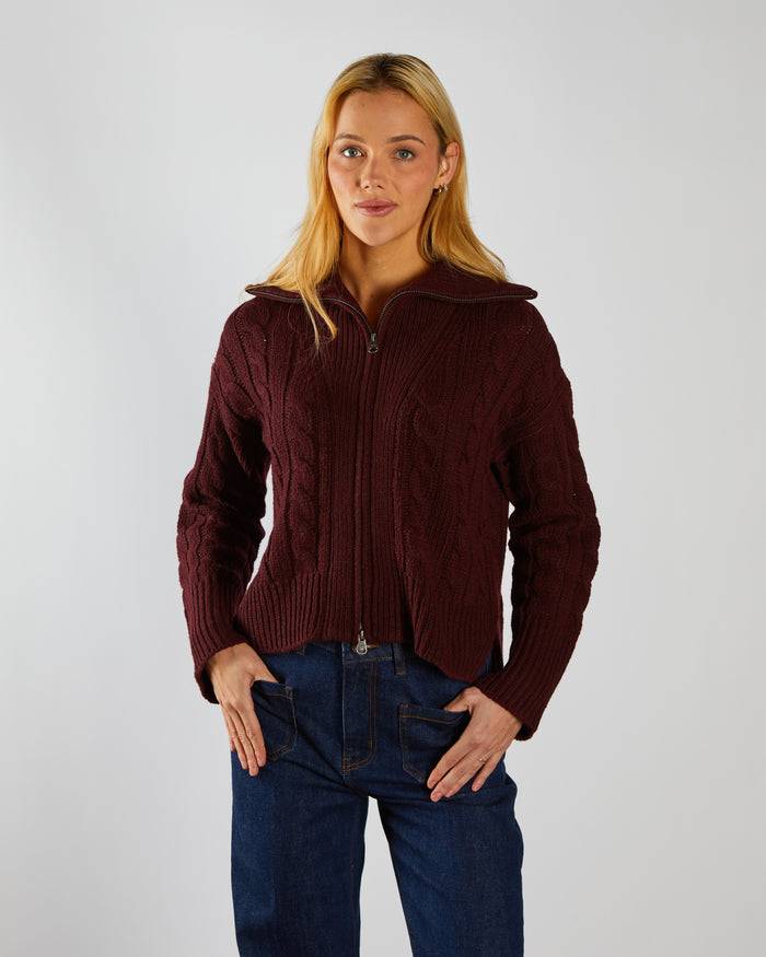 Blythe Knit Deep Cherry