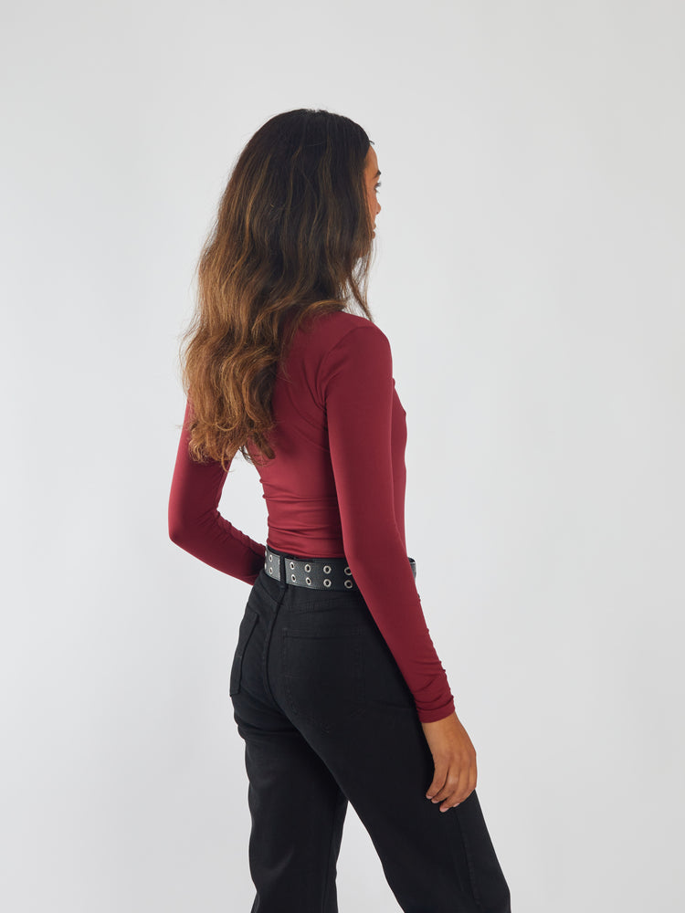 Brianne Bodysuit Cherry Lacquer