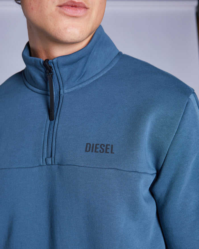 Bridge Half Zip Steel Blue