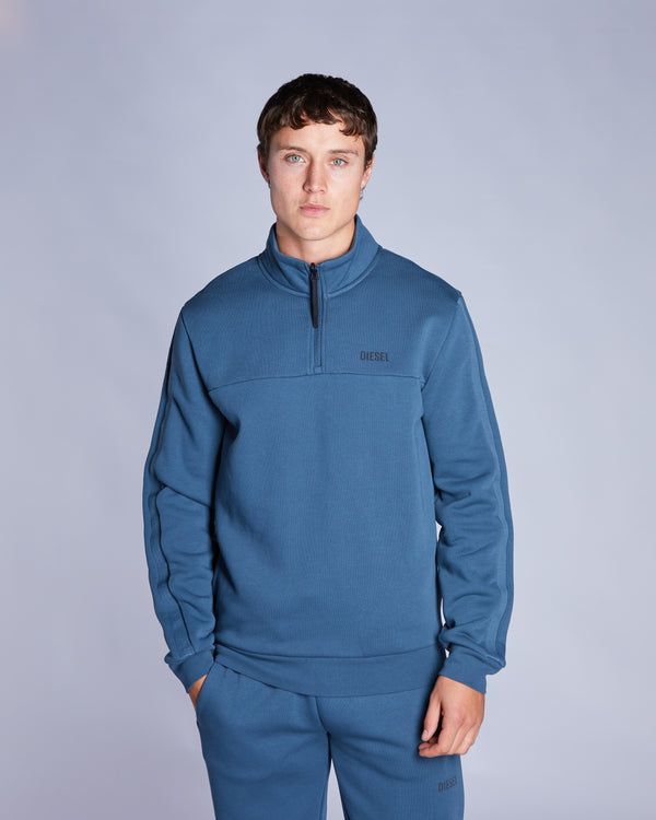 Bridge Half Zip Steel Blue