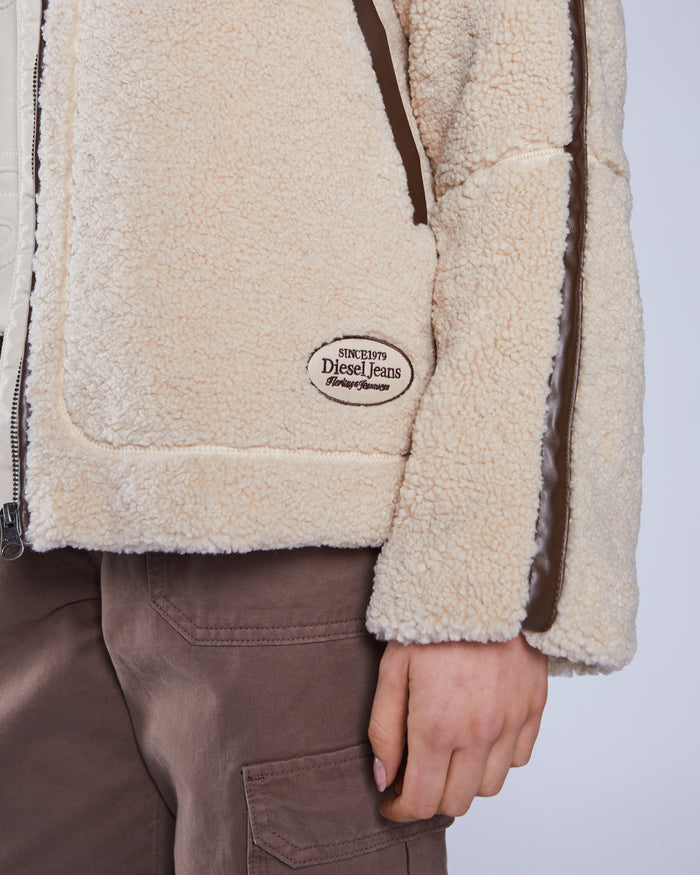 Brie Borg Fleece Jacket Ivory Cream