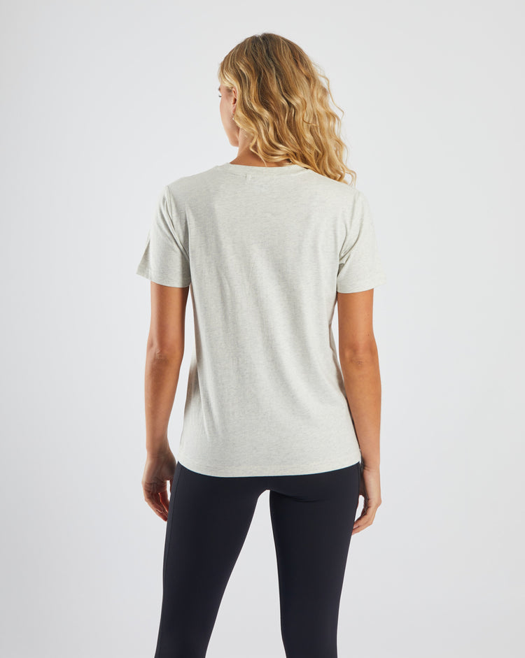 Barbora T-Shirt Light Grey Mel
