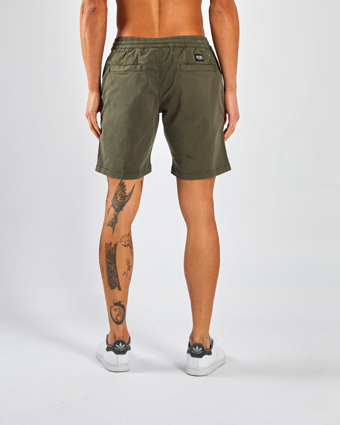 Baron Drawcord Short Combat Green