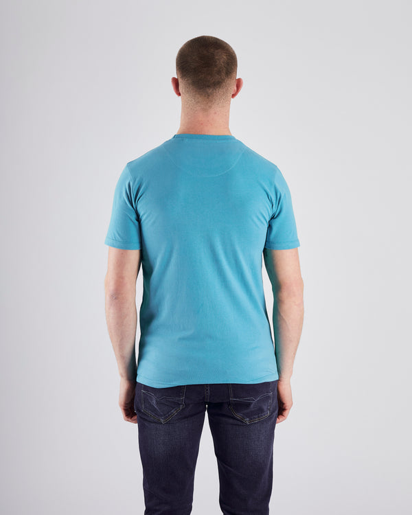 Basic Caden O Neck Tee Algiers Blue