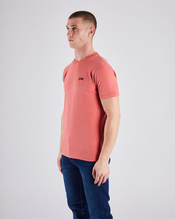 Basic Caden O Neck Tee Faded Rose