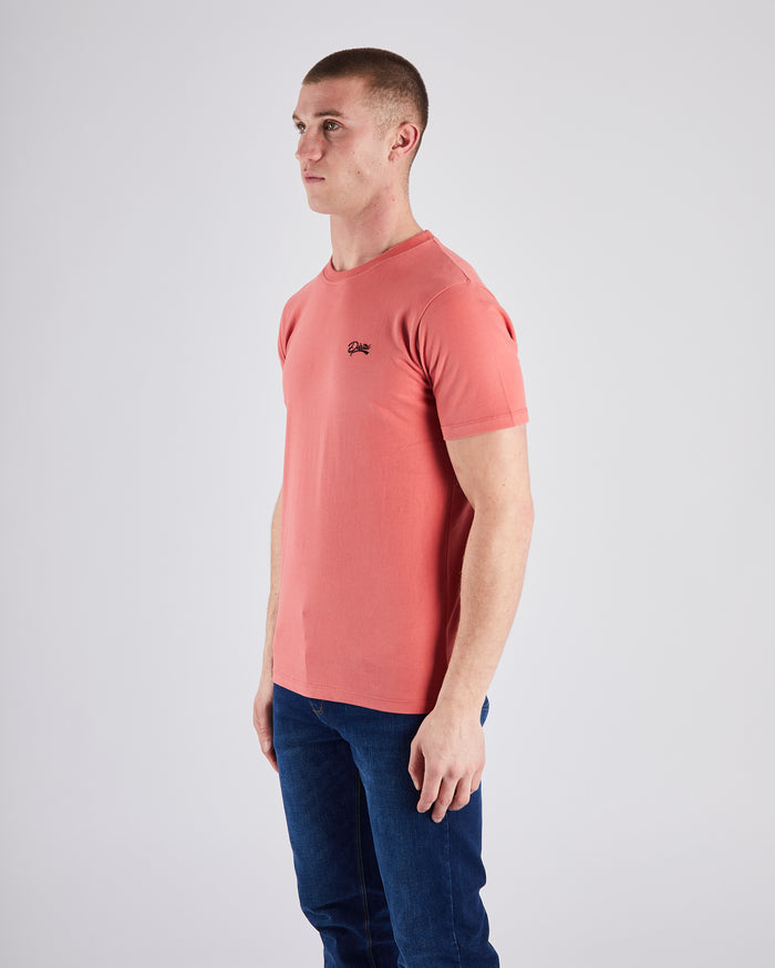 Basic Caden O Neck Tee Faded Rose