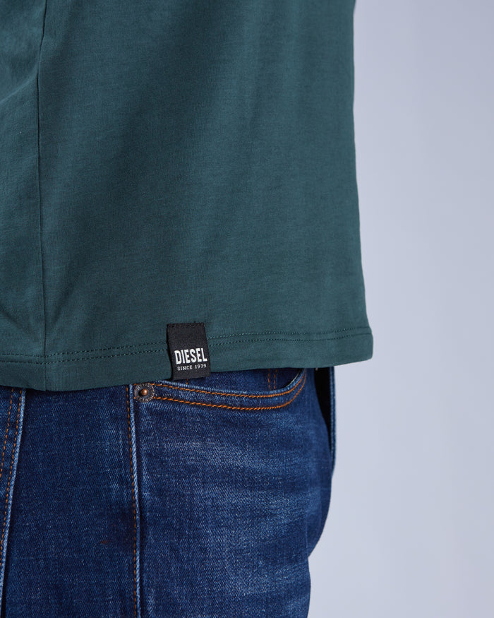 Basic Caden O Neck Tee College Green