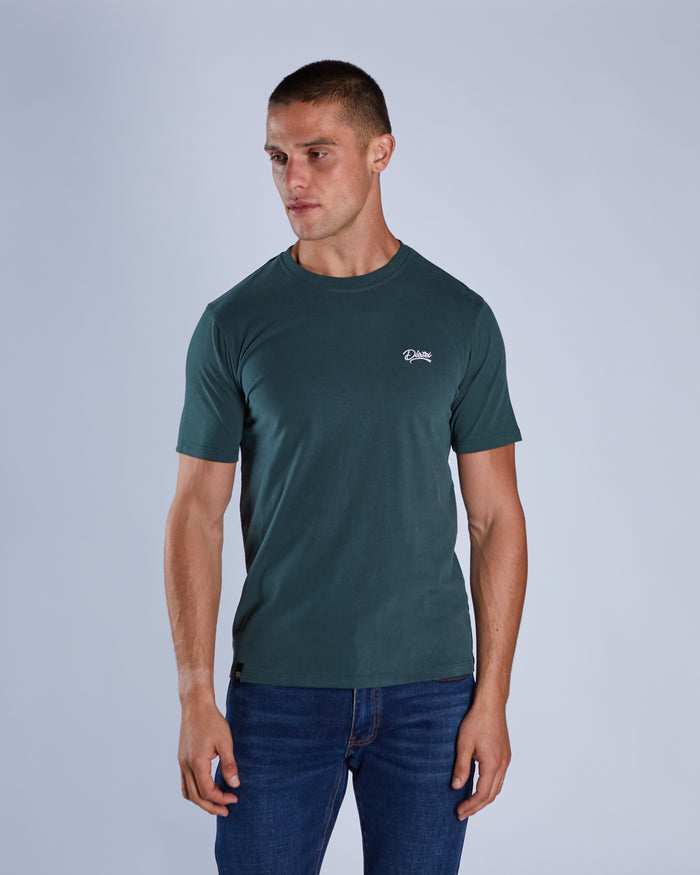 Basic Caden O Neck Tee College Green