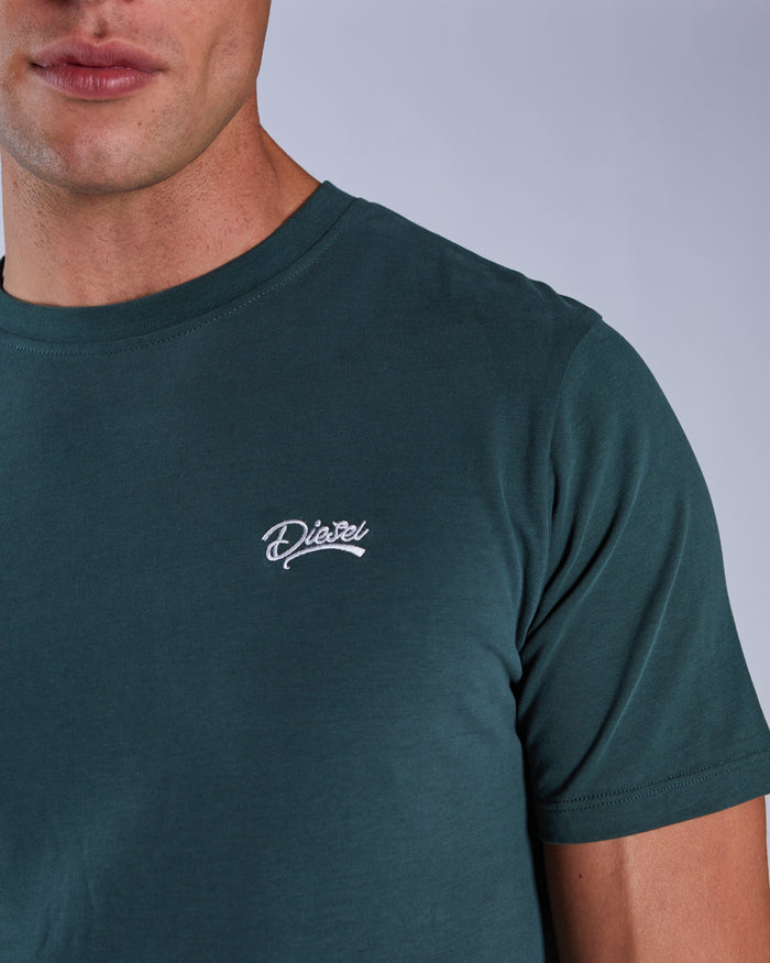 Basic Caden O Neck Tee College Green