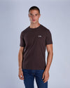 Basic Caden O Neck Tee Dark Chocolate