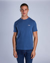 Basic Caden O Neck Tee Falcon Blue