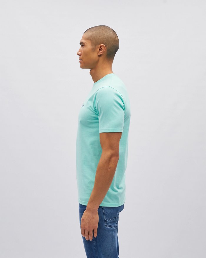 Basic Caden O Neck Tee Mint Cream