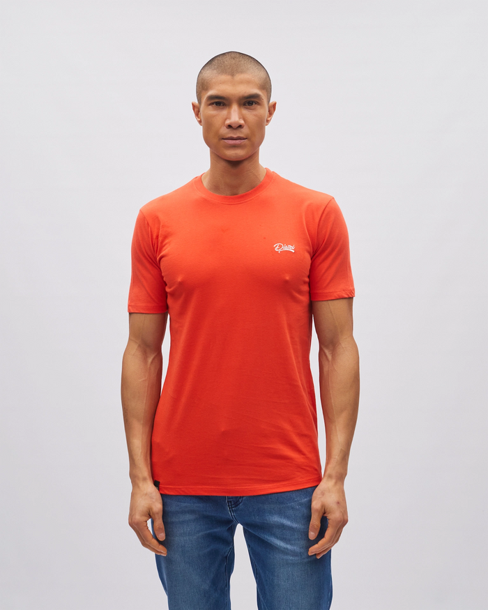 Basic Caden O Neck Tee Fiesta