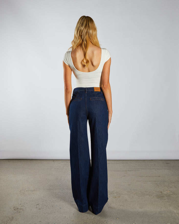 Paris Wide Leg Indigo