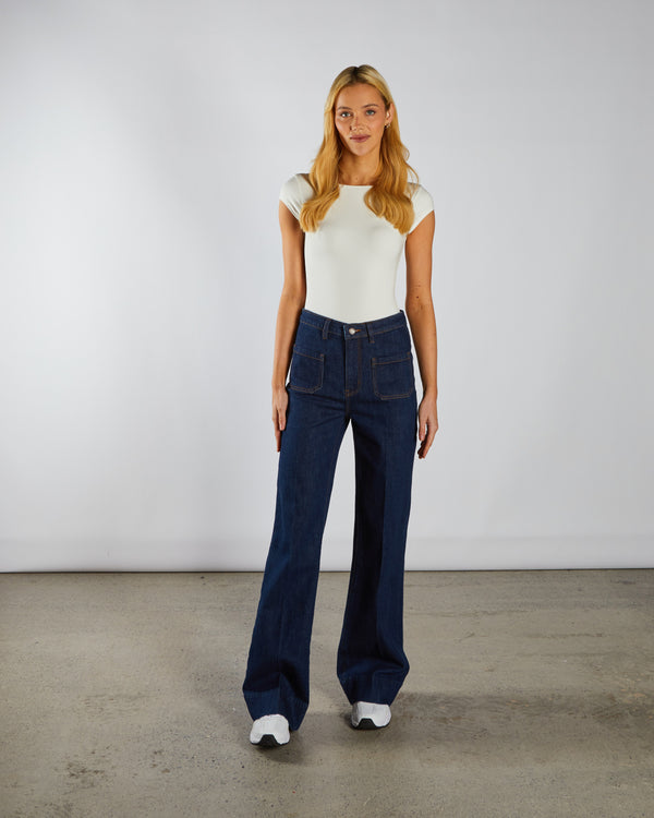 Paris Wide Leg Indigo
