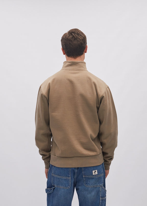 Conrad Half Zip Walnut Bark