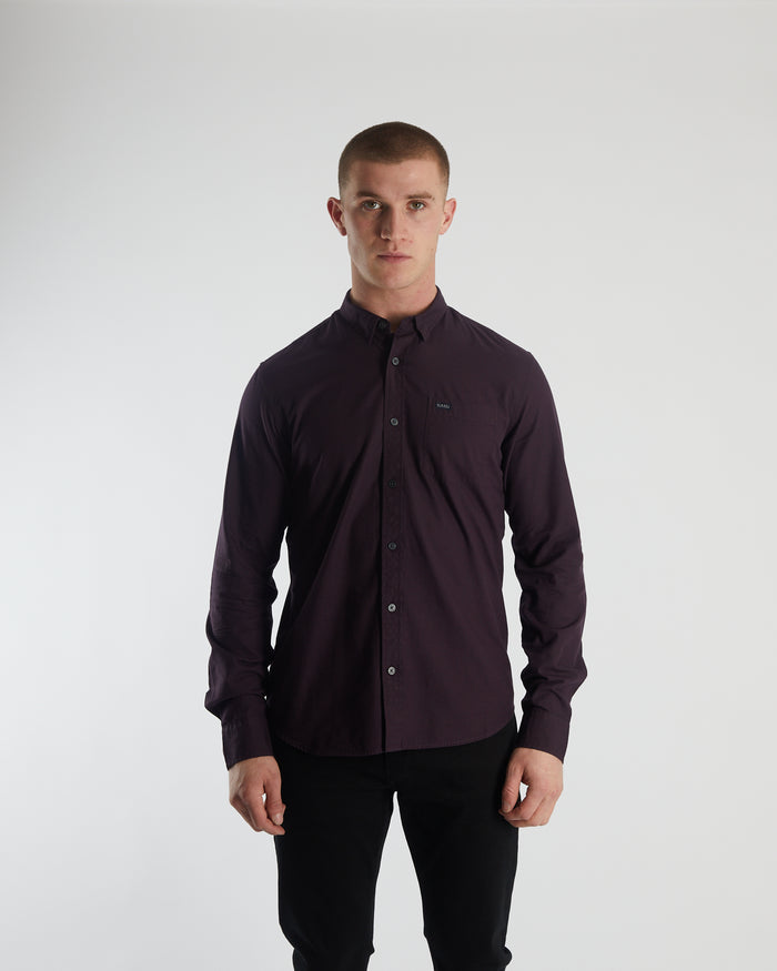 Clayton LS Shirt Wine Port