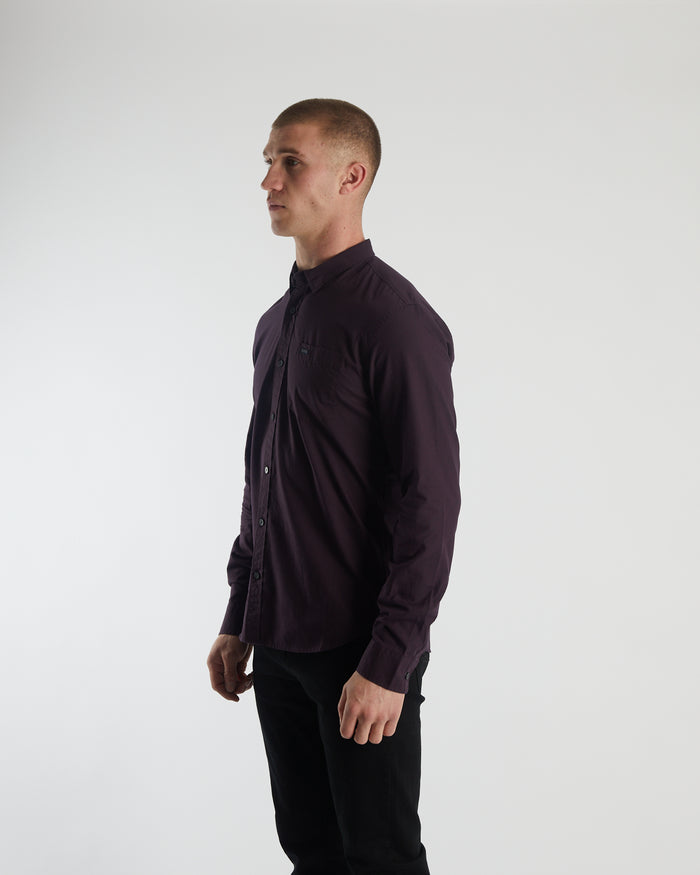 Clayton LS Shirt Wine Port