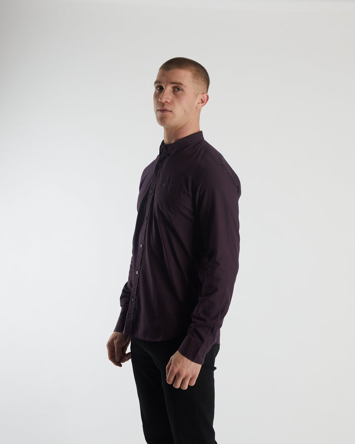 Clayton LS Shirt Wine Port