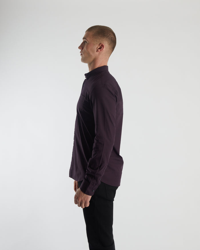 Clayton LS Shirt Wine Port